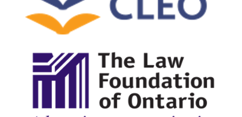 Community Legal Education of Ontario & Law Foundation of Ontario logos